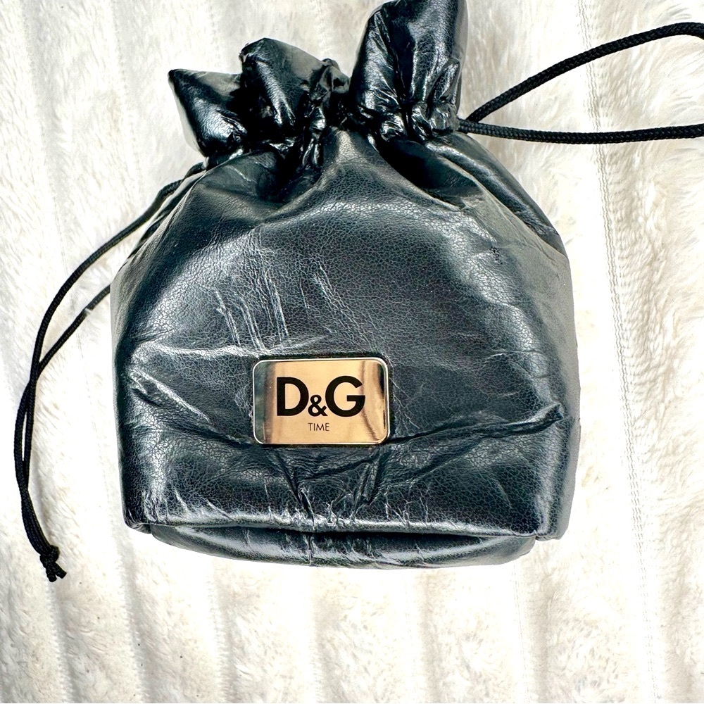 D&G Black Drawstring Pouch